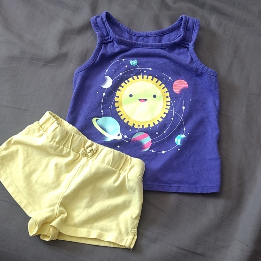 Tank, shorts outfit